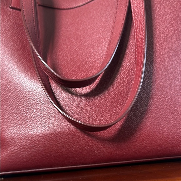 Kate Spade Burgundy Leather Tote Bag - Picture 6 of 8